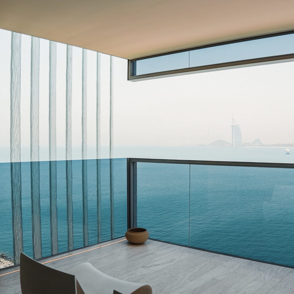 Veranda con vista sul Burj Al Arab