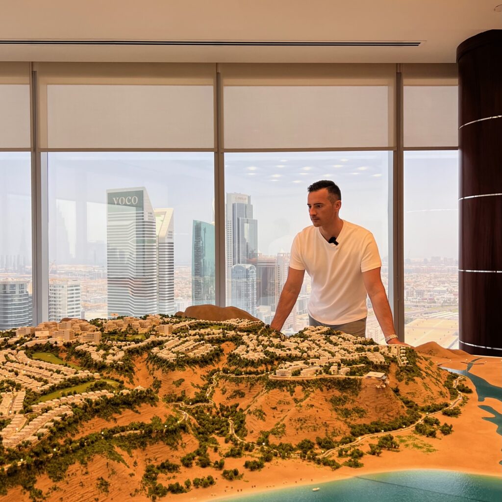 Mock-up del progetto AIDA di Dar Global, in Oman