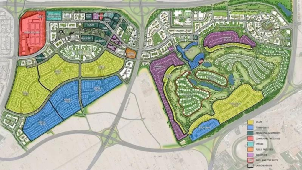 Master Plan di Dubai Hills Estate